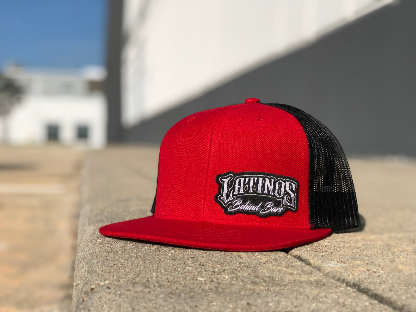 LATINO Logo SnapBack  RED/BLK