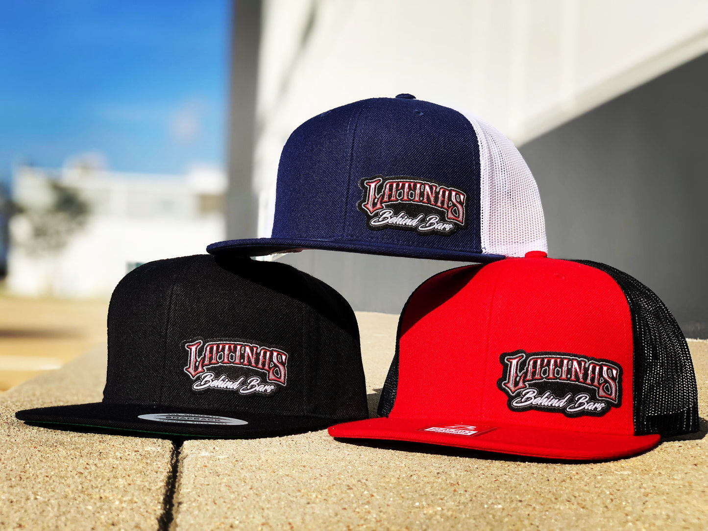 LATINA Logo SnapBack BLU/WHT